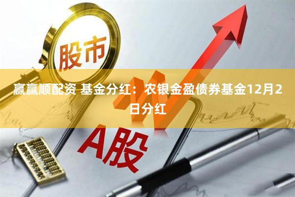 赢赢顺配资 基金分红：农银金盈债券基金12月2日分红
