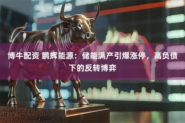 博牛配资 鹏辉能源:储能满产引爆涨停,高负债下的反转博弈